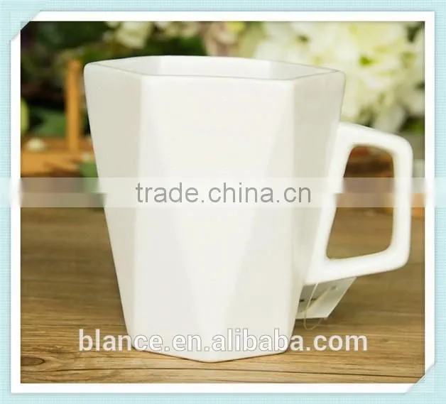ceramic rhombus mug angular polyhedron design cup
