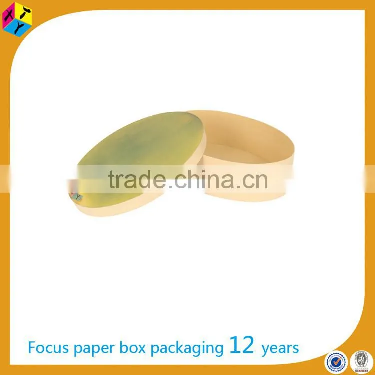 custom brown kraft packaging circular box