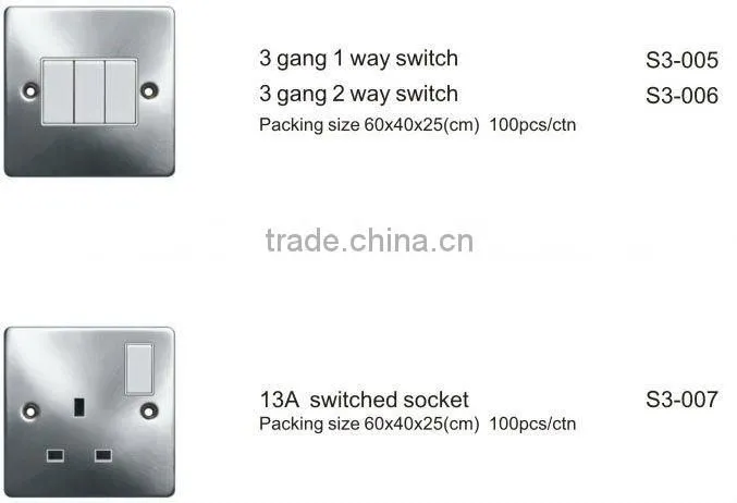 45A and 13A cooker unit control switch