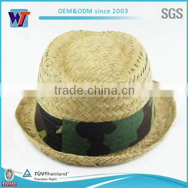 hollow out panama women foldable straw hat