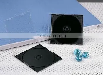5.2mm Single Black Ultra Slim PS CD Jewel Case