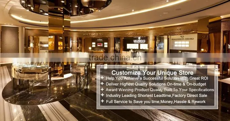 Hot Sale High End Modern Design Wooden Watch Retail Mall Shopping Watch Kiosk