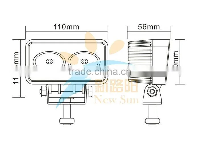 Auto Led Working Light 20w Led Work Light For Truck C ree Led Light Offroad 4x4 Wrangler Suv Atv Truck For Jeep Pickup