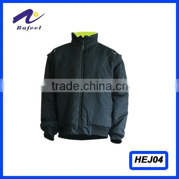detachable winter high visibility safety jacket