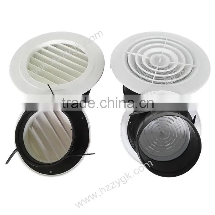 ABS Plastic Round Disc Dampers Ceiling Louver Air Diffusers