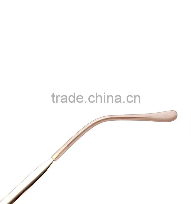unisex transparent frame metal leg Costomized cheap fashion sunglasses