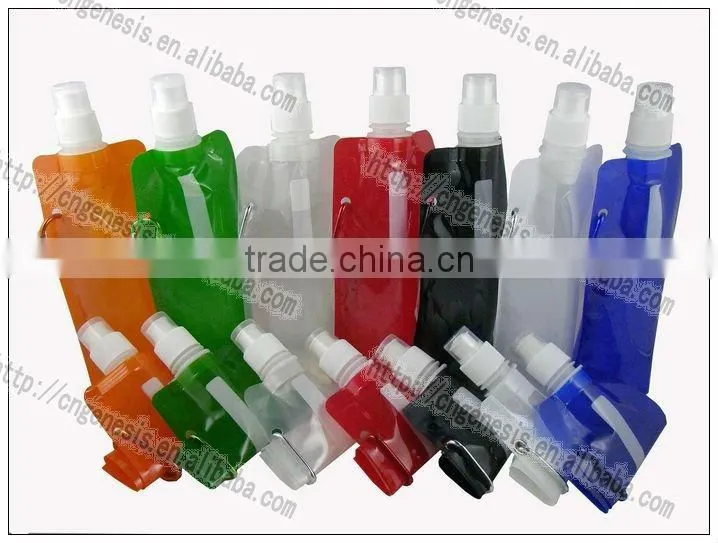 2016 customized collapsible water bottle hiking water bottle
