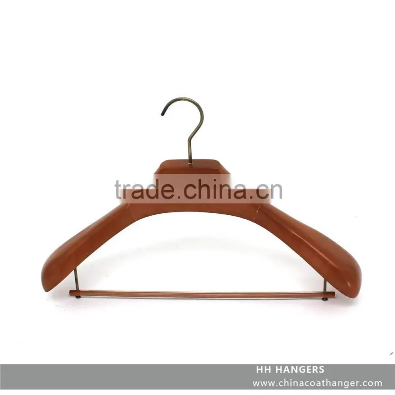 High quality luxury wooden hanger,wooden suit hanger