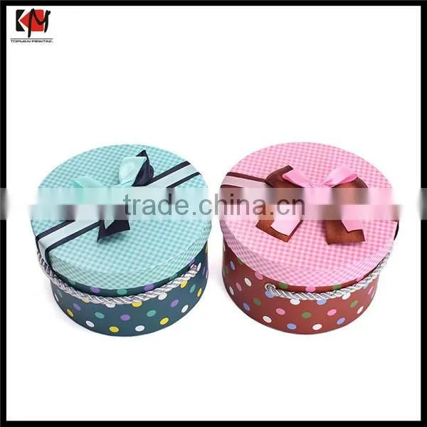 Wholesale Customized Cardboard Gift Box with Handle Recylable Flower Box