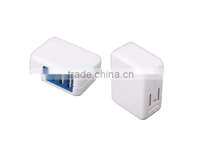 Shenzhen Plug-in Portable Travel Dual USB Power Adapter 5V 1A