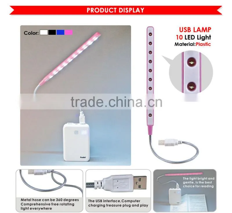 High Quality Plastic USB LED Lamp