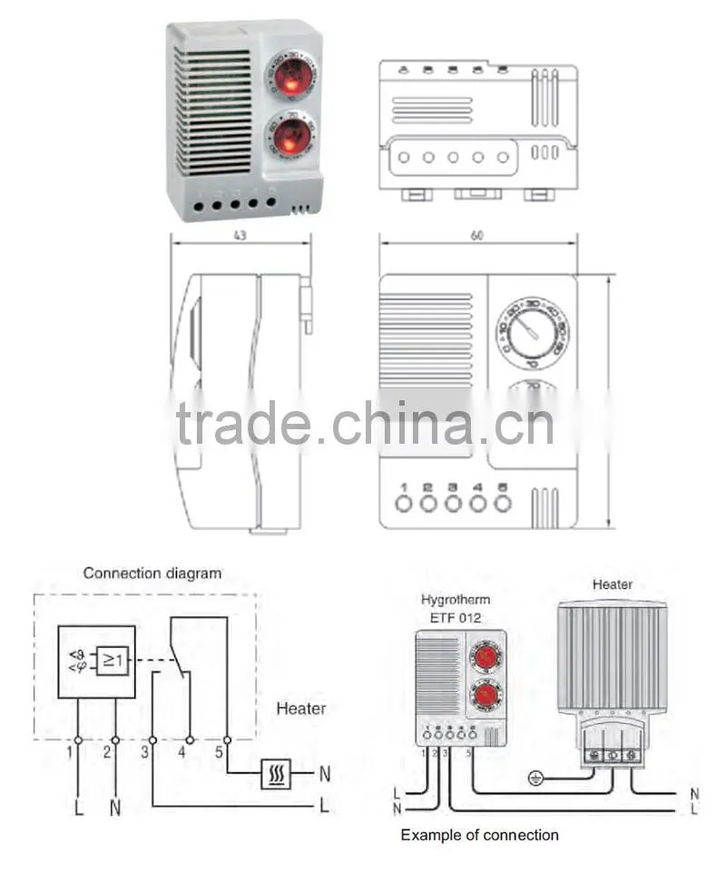 Thermostat For Electric Heating Thermostat Protector (ETF 012)
