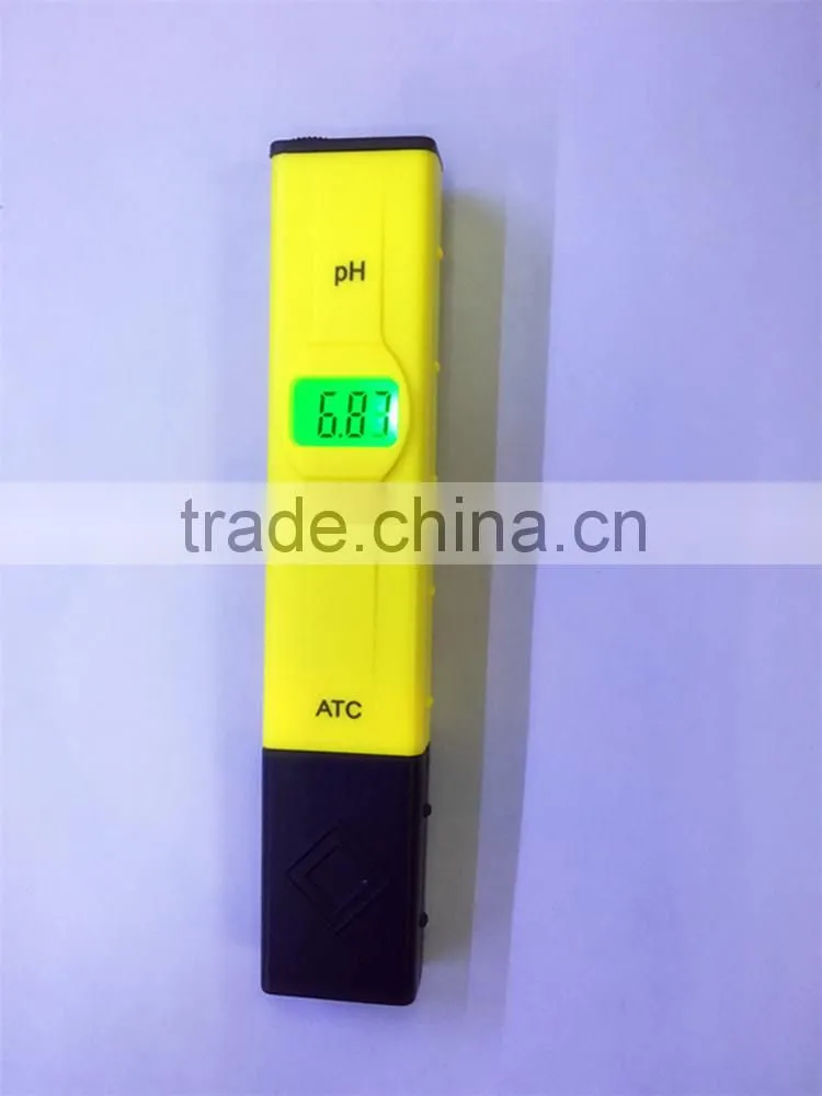 China water checker pen type digital ATC aquarium pool water test backlight pH meter