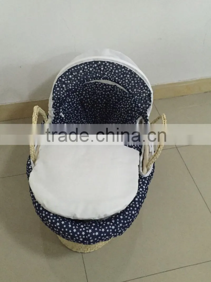White Dot 100% Cotton Wicker Basket Cover