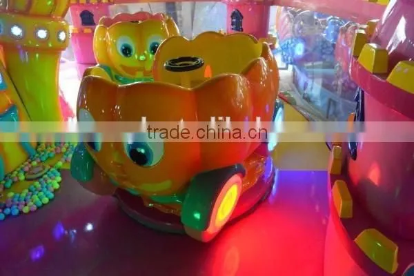 New design amusement park electric train pumpkin castle joy spray cart car amusement game