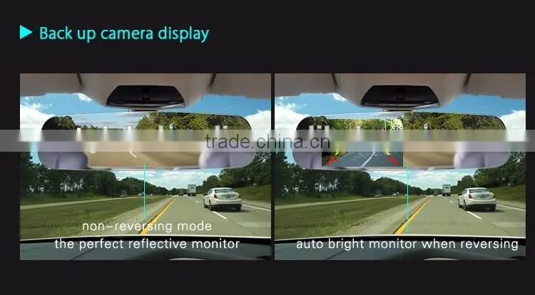4.3 inch REAR VIEW MIRROR WITH Mirror-Link