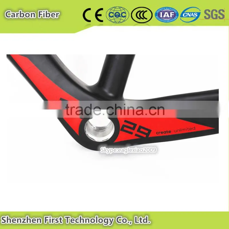 climbing high powerful mountain bike carbon frame designed for competitive cross country racing
