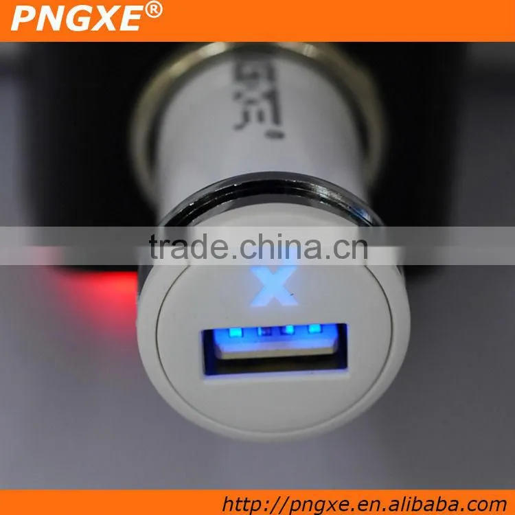 colorful mini usb car charger for iphone/mobile phone