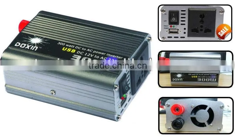 DOXIN solar dc to ac 12v 220v 50/60Hz 300watt Modified sine wave inverter/dc ac inverter