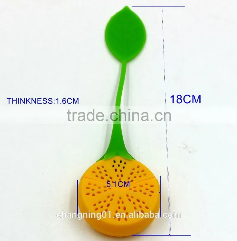 FDA grade lemon shape silicone tea strainer high quality tea influser