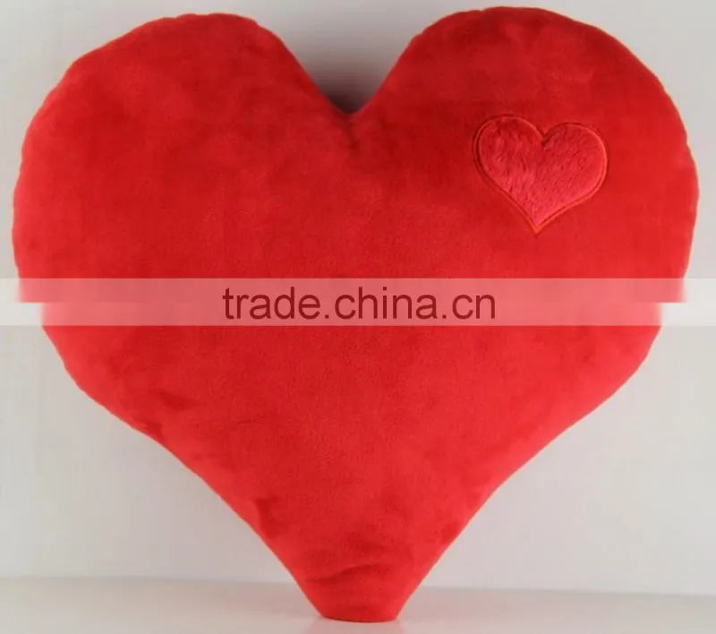 colorful Plush heart shaped Pillows for wedding gift and valentine's day