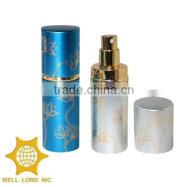 Hot selling amber fragrance perfume atomizers PET bottles