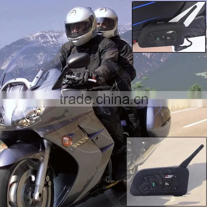 SZwinzon V6 1200M Motorcycle Helmet Bluetooth Intercom/Interphone Headset Connects upto 6 Riders