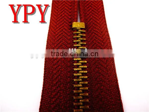 nice looking metal zipper for handbags ( close end zipper)