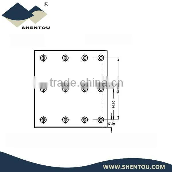 Volvo Truck Brake System WVA Brake Lining 10100400270