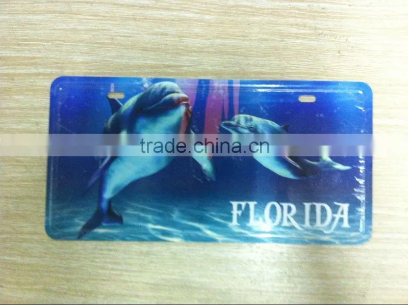 Souvenir vintage hot sale US embossed custom aluminum car plate license plate