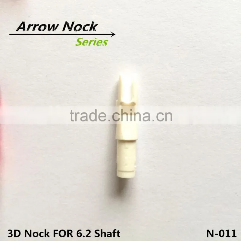 3D arrow nocks for glassfiber arrow and carbon arrow shaft