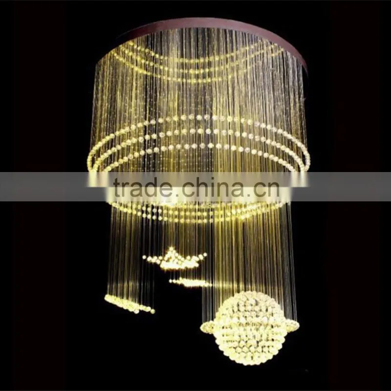 POF fiber optic cable lamp , PMMA, PC & PS fiber optic chandelier