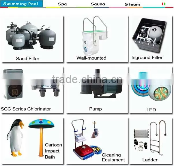 Acrylic Compact Equipment Swimming Pool Massage Chair