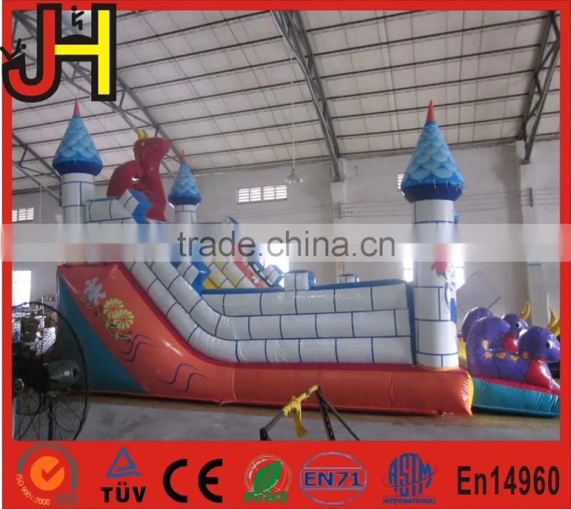 2016 hot sale inflatable Magical Dragons Children's Bouncy Castle, inflatable dragon slide