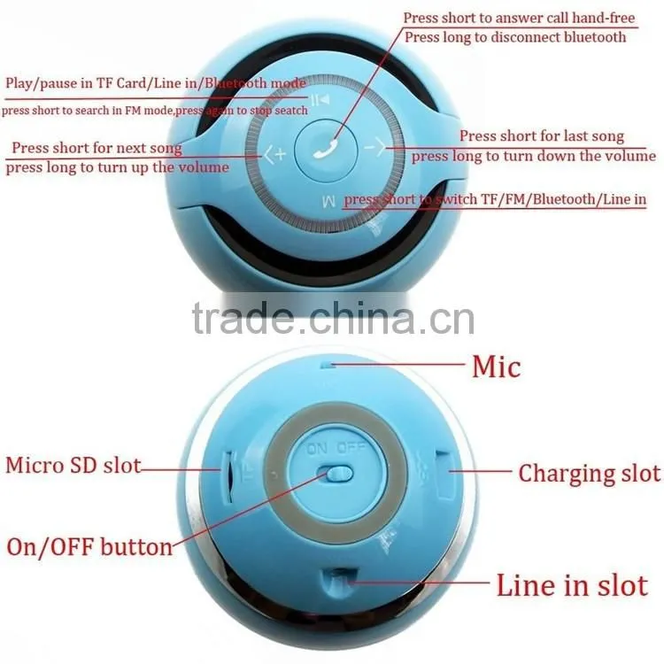 Yst-175 Portable Bluetooth Mini Speaker with Multi-colors Wireless Ball