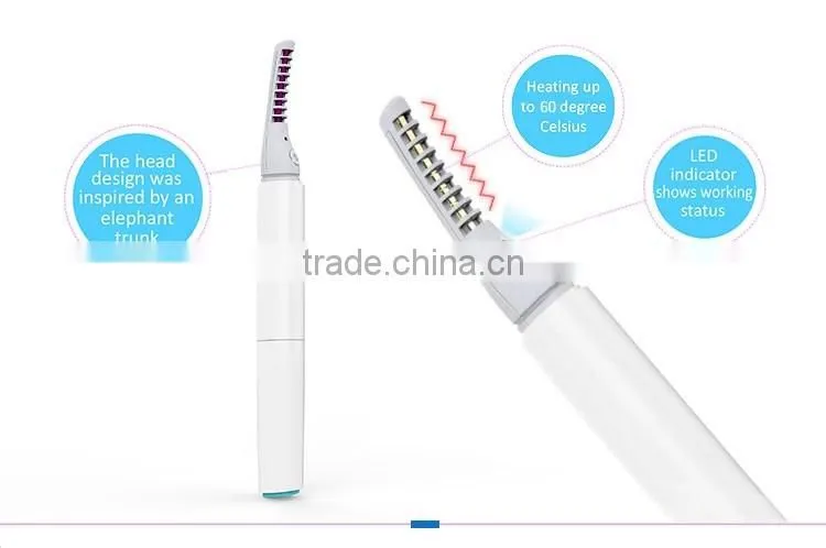 New arrival 2 in 1 beauty wand with warm under eye micro massager and heated eyelash curler