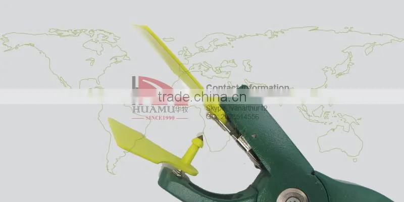 ICAR ear tag for cattle 43*38 mm T045 ICAR certificated yellow ear tag