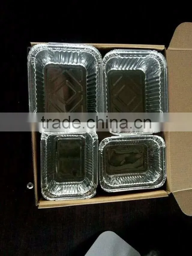 Customized aluminum foil food storage container