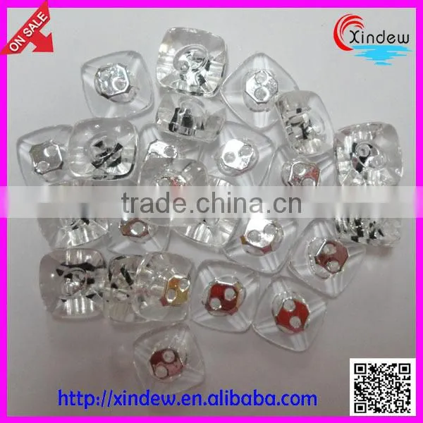 Fashion design leopard plating acrylic bottons/plating buttons/two holes button