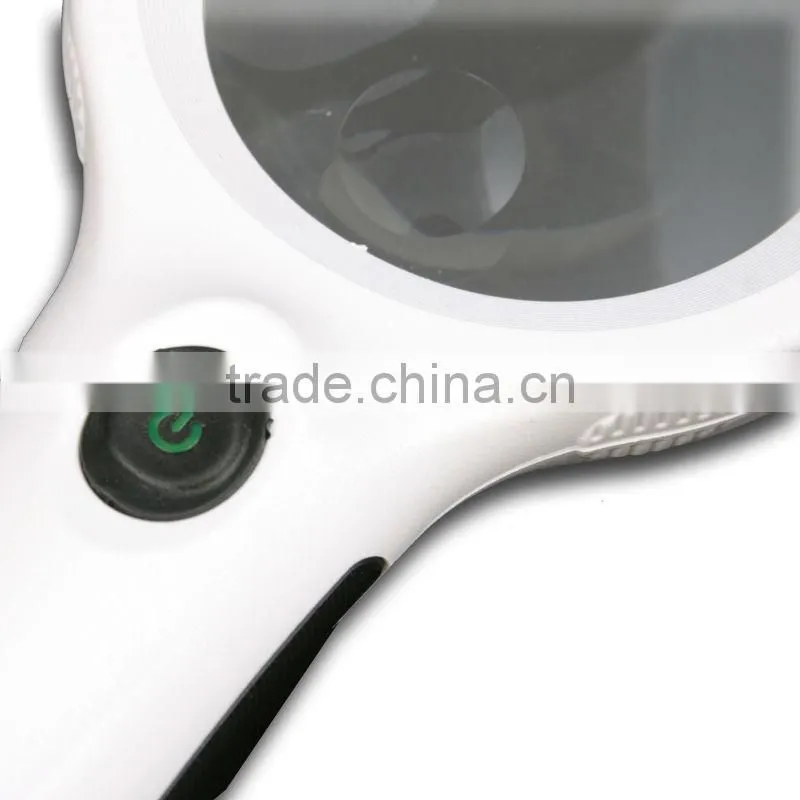 2014 New HANDHELD 8 LED BULBS UV ILLUMINATED LIGHTED GLASS LENS MAGNIFIER MAGNIFYING