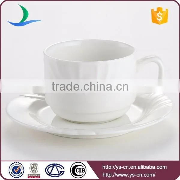 Chaozhou ceramic porcelain tea cup and saucer sets exported to worldwide
