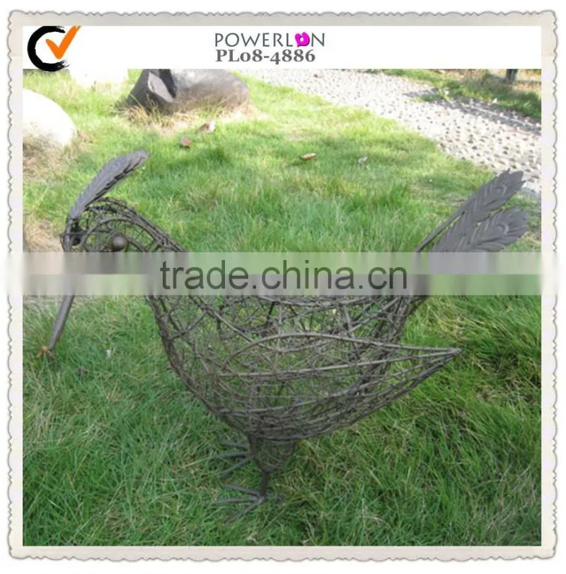 Metal outdoor decoration garden chicken