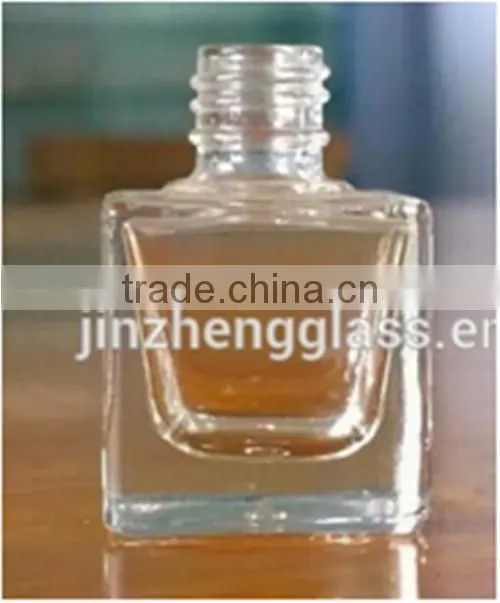 square shaped popular empty glass nail polish bottle