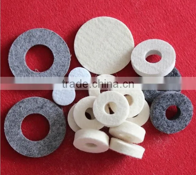 wool felt gasket, circle