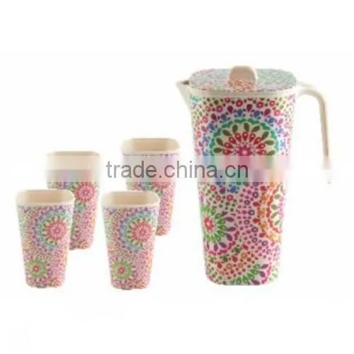 printing bamboo drinkware set