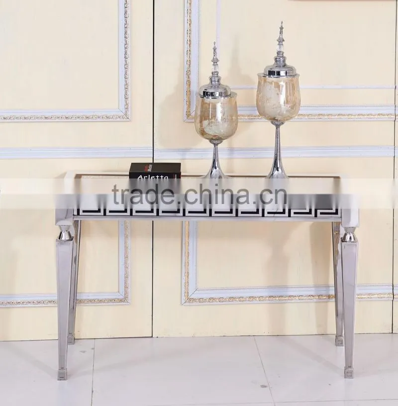 Dining room furniture marble top console table