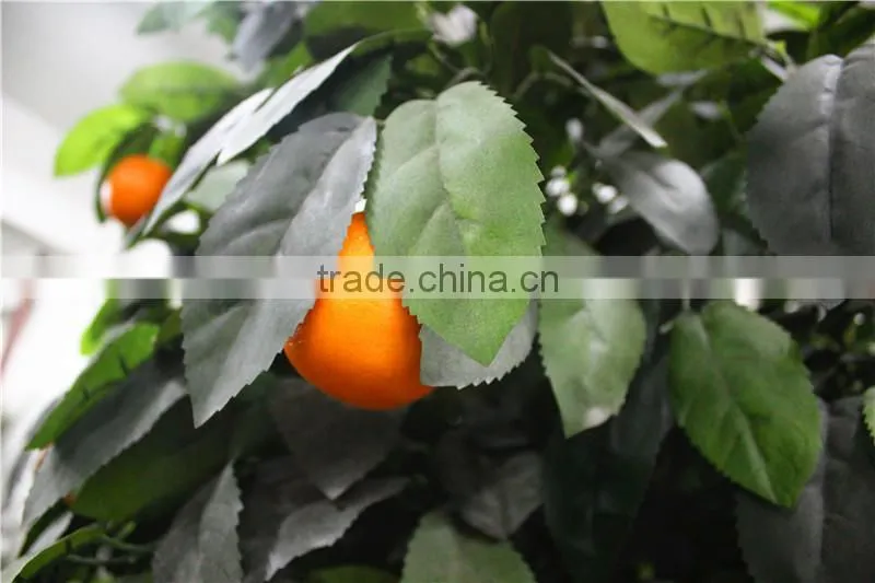 Home gardens for curtain hotel decoration 200cm Height making artificial live plastic green orange bonsai tree EZZPZ06 0302
