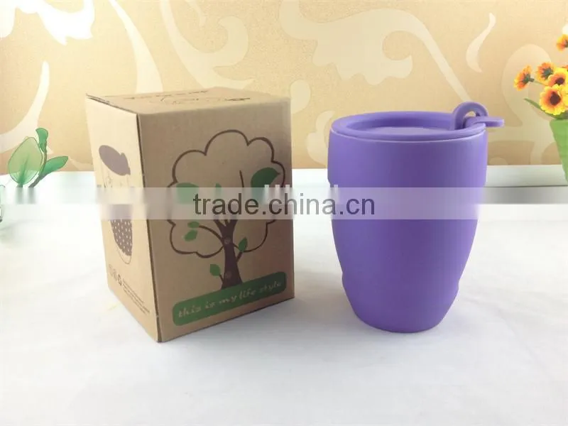 ceramic coffee cup with plastic lid