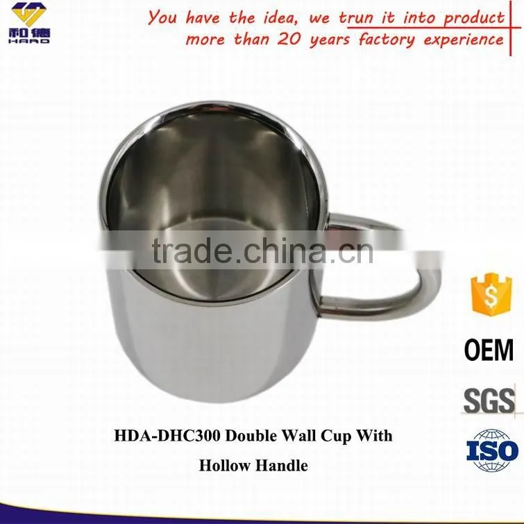 10 Oz Metal Coffee Mug With Big Handle