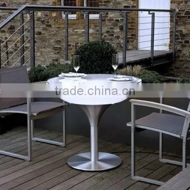 round bar table with light illuminated led furniture